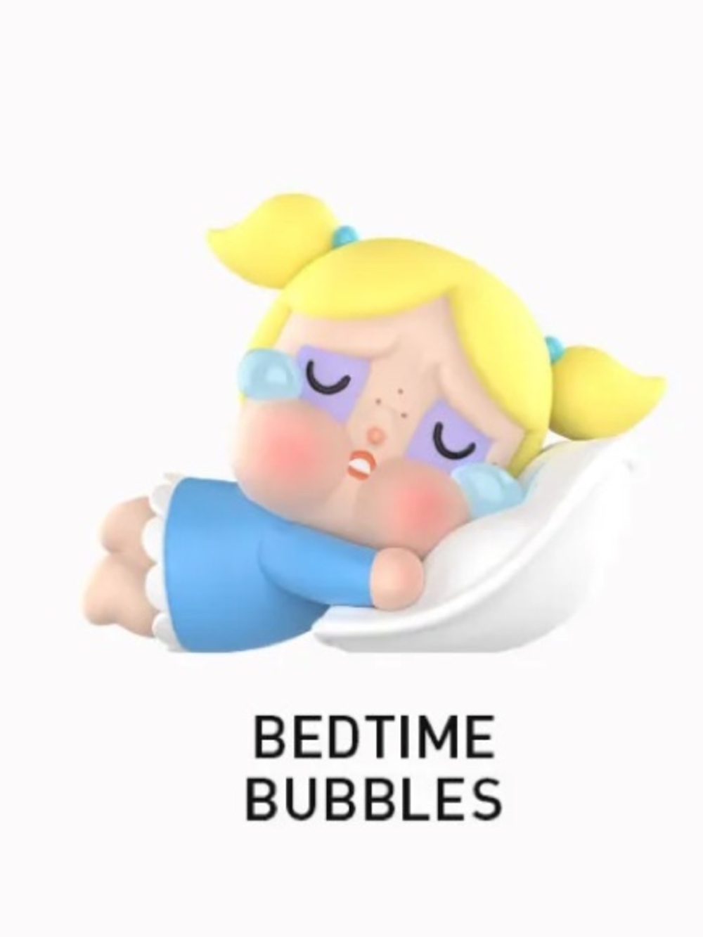 Cute Crying Baby Doll Figure - Blue and Yellow
